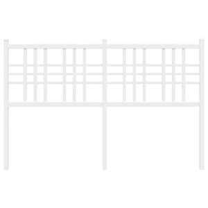 Kovové náhradní čelo postele bílé 120 cm - obrázek 4