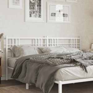 Kovinsko nadomestno vzglavje belo 193 cm