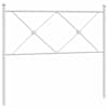 vidaXL metallist vahetatav voodipeats, valge, 100 cm