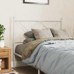 Kovinsko nadomestno vzglavje belo 107 cm