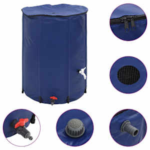 vidaXL kraaniga veepaak, kokkupandav, 750 l, PVC