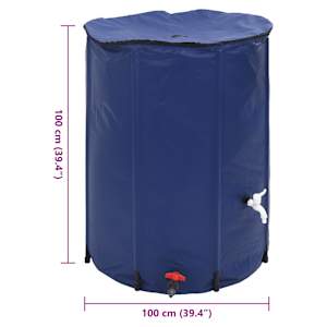 Nádrž na vodu s kohoutkem skládací 750 l PVC - obrázek 11