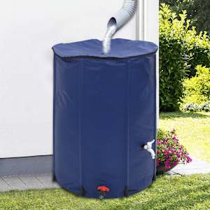 Rezervoar za vodo s pipo zložljiv 750 L PVC