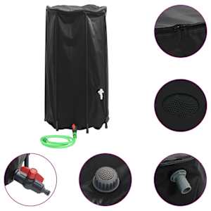 Nádrž na vodu s kohoutkem skládací 250 l PVC - obrázek 2