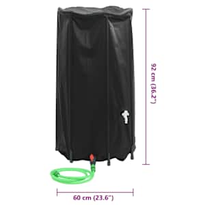 Nádrž na vodu s kohoutkem skládací 250 l PVC - obrázek 10