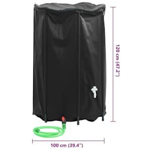 Nádrž na vodu s kohoutkem skládací 1 000 l PVC - obrázek 10