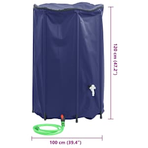 Nádrž na vodu s kohoutkem skládací 1 000 l PVC - obrázek 10