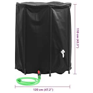 Nádrž na vodu s kohoutkem skládací 1 250 l PVC - obrázek 10