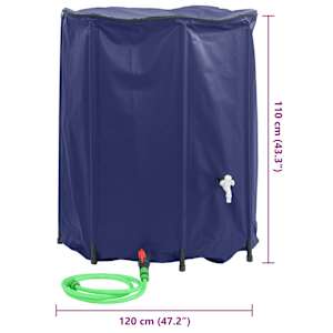 Nádrž na vodu s kohoutkem skládací 1 250 l PVC - obrázek 10