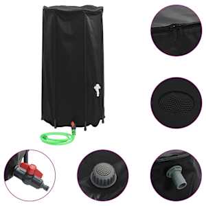 Nádrž na vodu s kohoutkem skládací 100 l PVC - obrázek 2