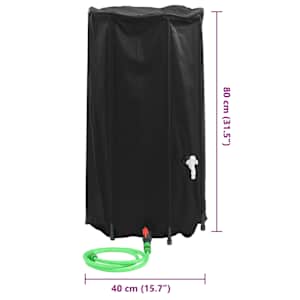 Nádrž na vodu s kohoutkem skládací 100 l PVC - obrázek 10