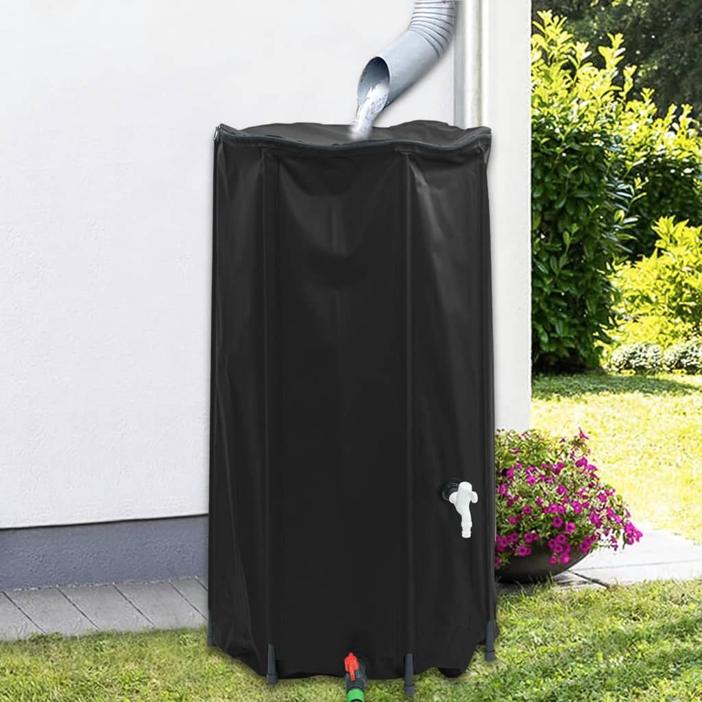 vidaXL Rezervor de apă cu robinet, pliabil, 100 L, PVC