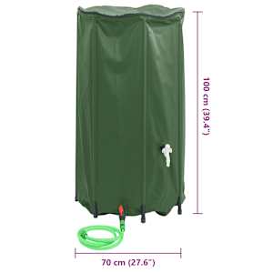 Nádrž na vodu s kohoutkem skládací 380 l PVC - obrázek 10