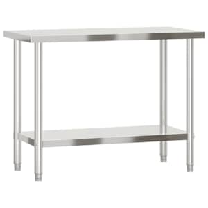 Kuchyňský pracovní stůl 110 x 55 x 85 cm nerezová ocel - obrázek 7