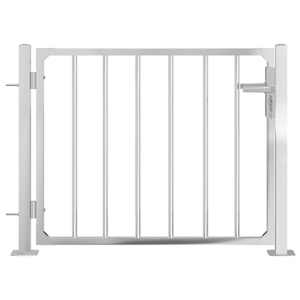 vidaXL Garden Gate 100x70 cm Stainless Steel