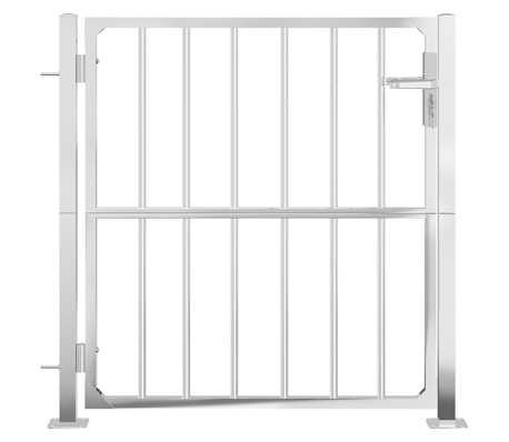 vidaXL Garden Gate 100x95 cm Stainless Steel