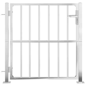 vidaXL Garden Gate 100x95 cm Stainless Steel