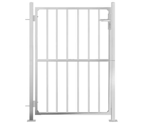 vidaXL Gartentor 100x120 cm Edelstahl
