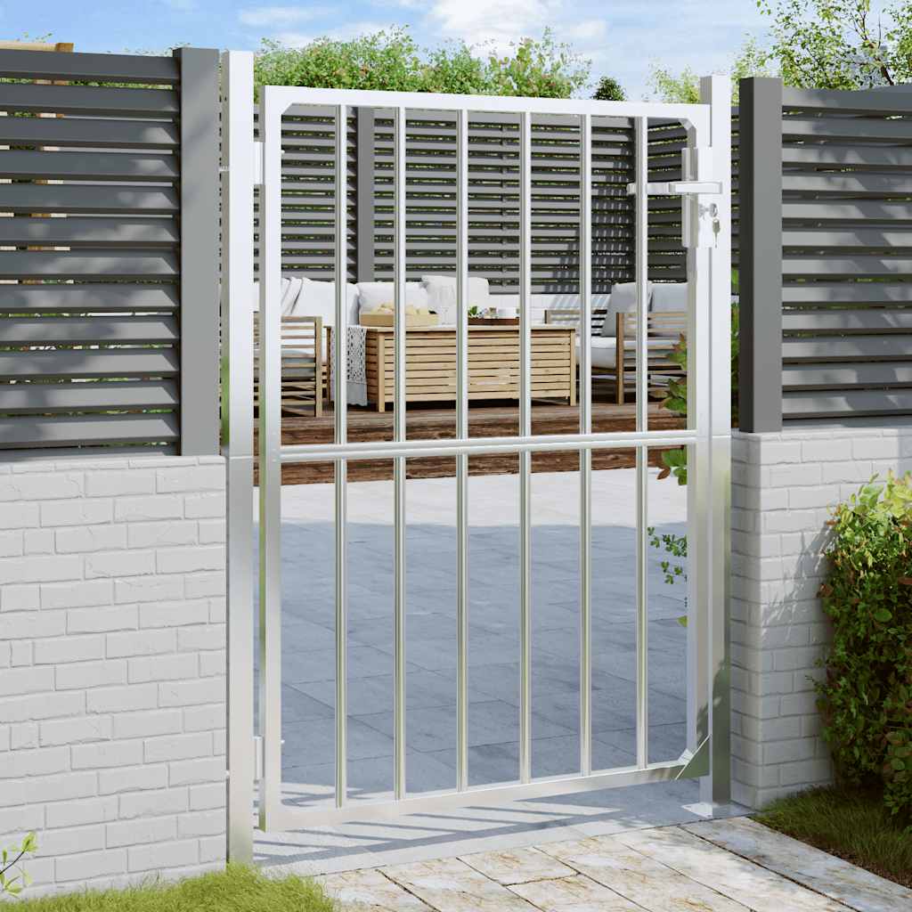 vidaXL Gartentor 85x120 cm Edelstahl