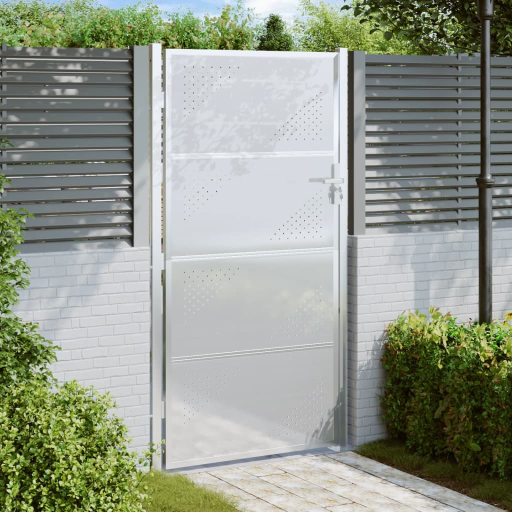 Gartentor 100×180 cm Edelstahl