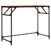 vidaXL kirjutuslaud, suitsutatud tamm, 100x45x76 cm, tehispuit/teras