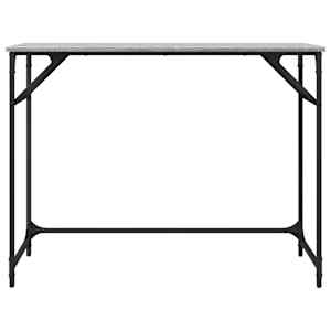 Psací stůl šedý sonoma 100 x 45 x 76 cm kompozitní dřevo a ocel - obrázek 5