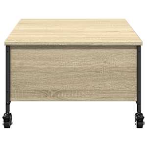 Konferenční stolek na kolečkách dub sonoma 91x55x34 cm kompozit - obrázek 8