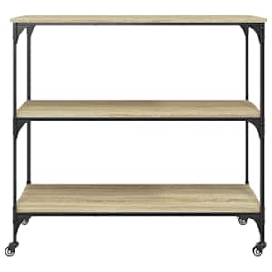 Kuchyňský vozík dub sonoma 102 x 50 x 95 cm kompozitní dřevo - obrázek 7