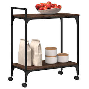 Kuchyňský vozík dub sonoma 60,5 x 31 x 72,5 cm kompozitní dřevo - obrázek 5