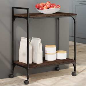 Kuchyňský vozík dub sonoma 60,5 x 31 x 72,5 cm kompozitní dřevo - obrázek 1