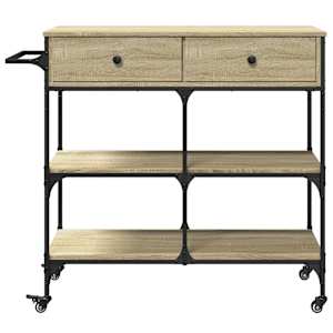 Kuchyňský vozík dub sonoma 105 x 42 x 95 cm kompozitní dřevo - obrázek 7