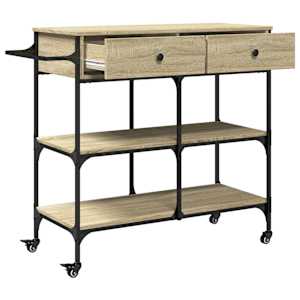Kuchyňský vozík dub sonoma 105 x 42 x 95 cm kompozitní dřevo - obrázek 8