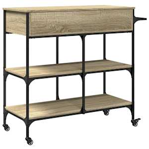 Kuchyňský vozík dub sonoma 105 x 42 x 95 cm kompozitní dřevo - obrázek 10