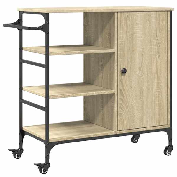 vidaXL k&ouml;&ouml;gik&auml;ru, Sonoma tamm, 87,5 x 38,5 x 84,5 cm, tehispuit