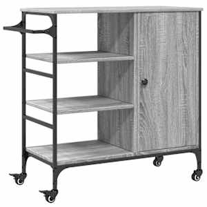 vidaXL k&ouml;&ouml;gik&auml;ru, hall Sonoma tamm, 87,5 x 38,5 x 84,5 cm, tehispuit