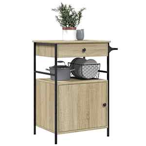 Kuchyňský vozík dub sonoma 56 x 43 x 89,5 cm kompozitní dřevo - obrázek 5