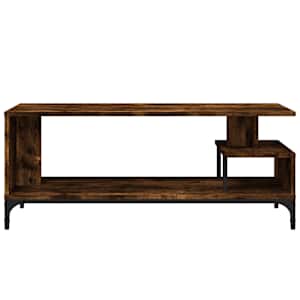 TV stolek kouřový dub 102 x 40 x 41 cm kompozitní dřevo a ocel - obrázek 5