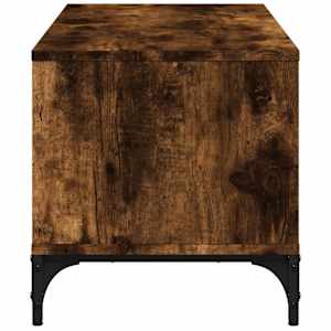 TV stolek kouřový dub 102 x 40 x 41 cm kompozitní dřevo a ocel - obrázek 6