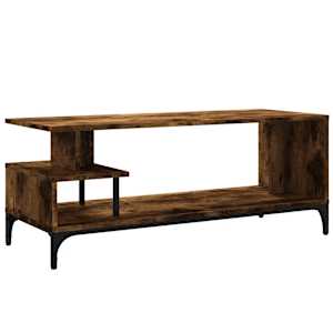 TV stolek kouřový dub 102 x 40 x 41 cm kompozitní dřevo a ocel - obrázek 7