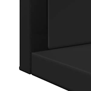 Koupelnové zrcadlo s poličkou černé 50 x 12 x 60 cm kompozit - obrázek 7