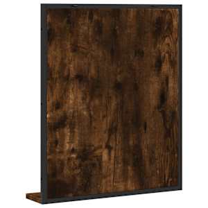 Koupelnové zrcadlo s poličkou kouřový dub 50x12x60 cm kompozit - obrázek 6