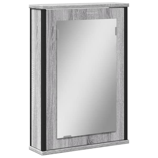 vidaXL vannitoa peegelkapp, hall Sonoma tamm, 42x12x60 cm, tehispuit