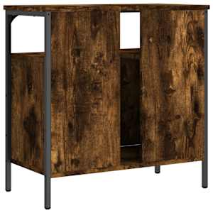 Koupelnová skříňka pod umyvadlo kouřový dub 60x30x60cm kompozit - obrázek 6