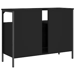 Koupelnová skříňka pod umyvadlo černá 80x30x60 cm kompozit - obrázek 6