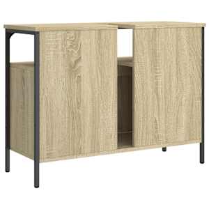 Koupelnová skříňka pod umyvadlo dub sonoma 80x30x60 cm kompozit - obrázek 8