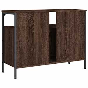 Koupelnová skříňka pod umyvadlo hnědý dub 80x30x60 cm kompozit - obrázek 8