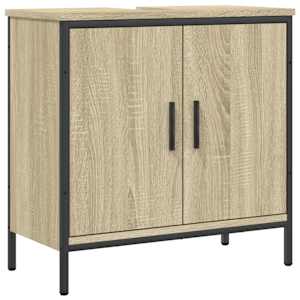 Koupelnová skříňka pod umyvadlo dub sonoma 60x30x60 cm kompozit - obrázek 2