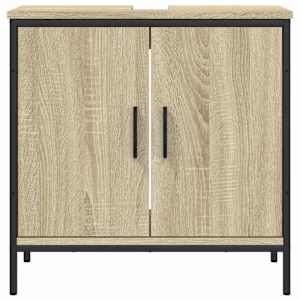 Koupelnová skříňka pod umyvadlo dub sonoma 60x30x60 cm kompozit - obrázek 5