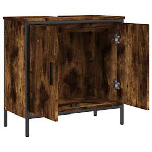 Koupelnová skříňka pod umyvadlo kouřový dub 60x30x60cm kompozit - obrázek 6
