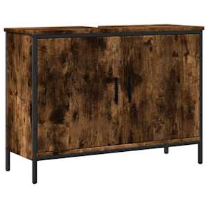 Koupelnová skříňka pod umyvadlo kouřový dub 80x30x60cm kompozit - obrázek 2